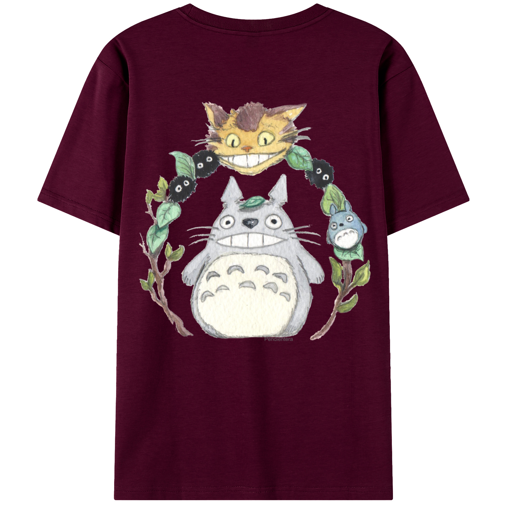 （画像用） となりのトトロ 草壁メイ 草壁サツキ My Neighbor Totoro Satsuki Kusakabe Mei Kusakabe レディース半袖Tシャツ(バックプリント)